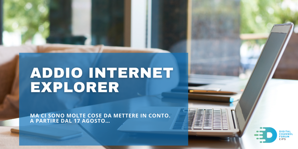 ADDIO INTERNET EXPLORER